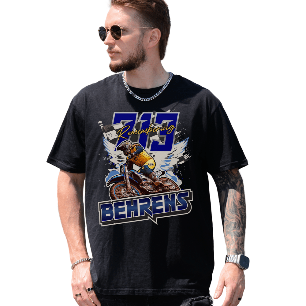 Remembering 713 Behrens Adult Tee Shirt — A7 Training, Motocross